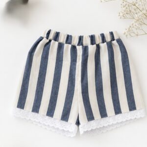 Pantalón corto rayas azules