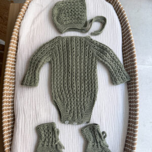 Conjunto macarena algodón verde caza
