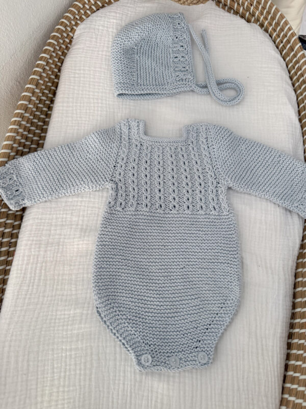 Conjunto algodón celeste
