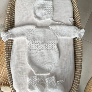 Conjunto Paula algodón blanco