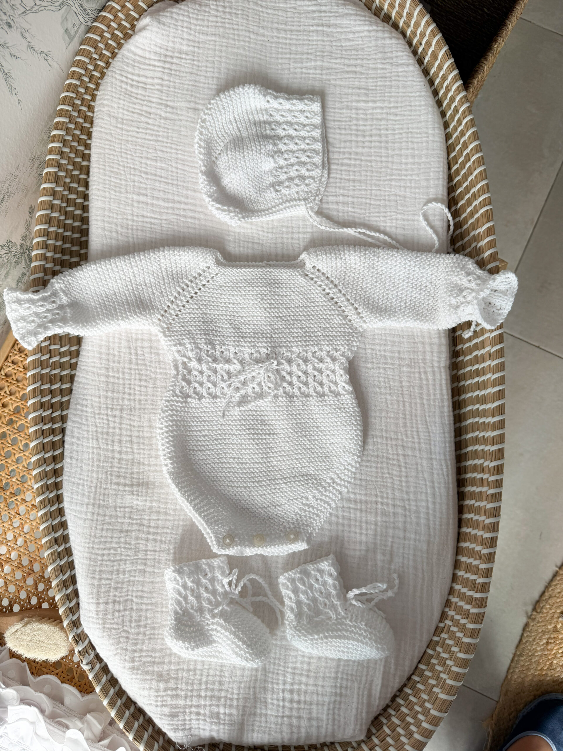 Conjunto Paula algodón blanco