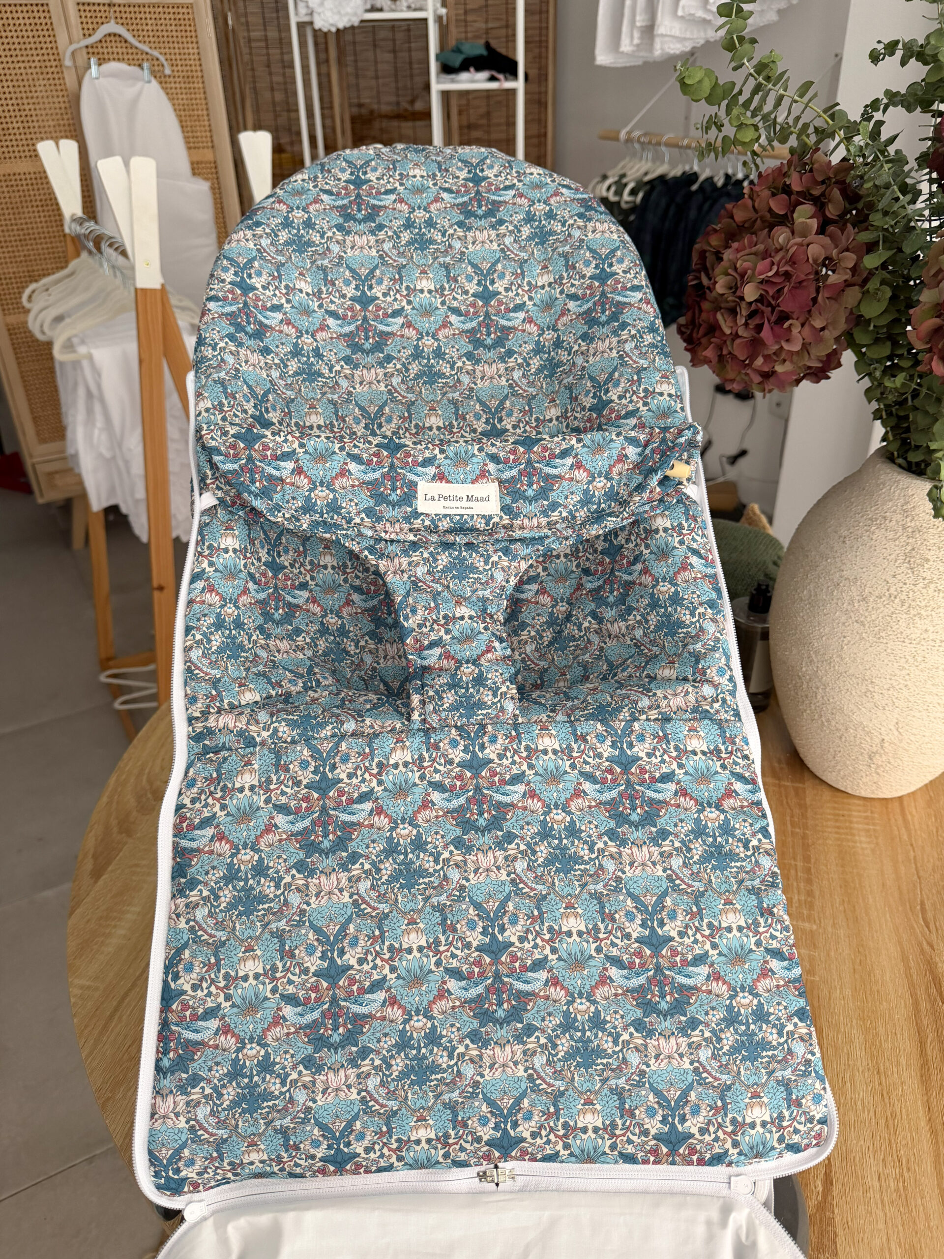 Funda hamaca babybjörn liberty azul con saco - Imagen 2