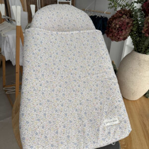 Funda hamaca babybjörn flor gris nude con saco