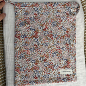 Talega flor azul y roja