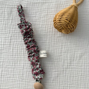 Chupetero flor burdeos