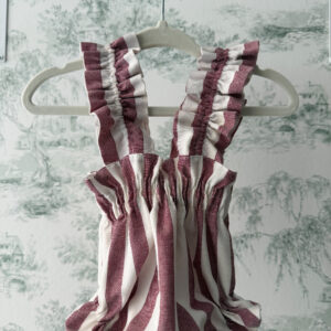 Cubre borgoña tirantes fruncidos