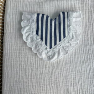 Babero pipo rayas azules