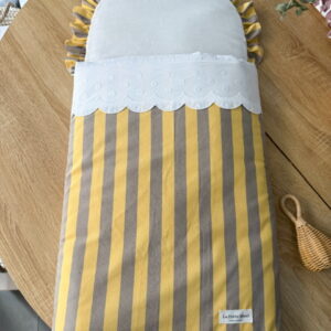 Saco universal para capazo rayas limón