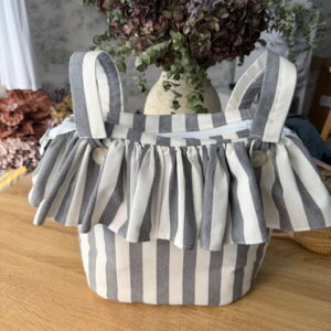 Bolso de carro rayas gris