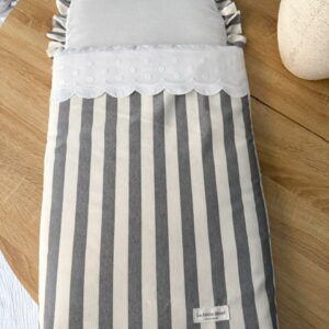 Saco universal para capazo rayas gris