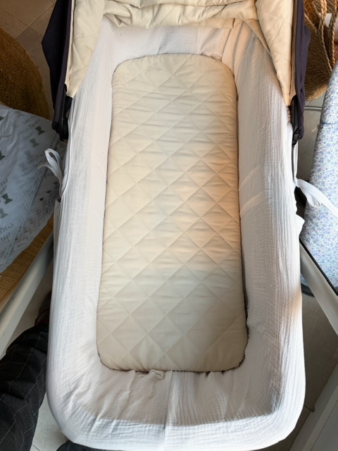 Cubre capazo universal bambula blanco