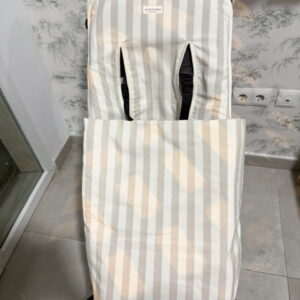 Saco universal para silla en rayas piedra