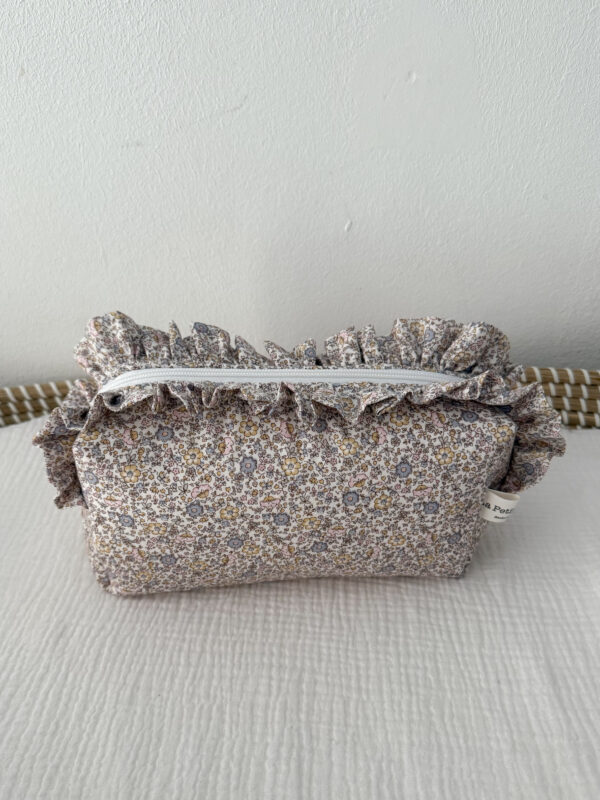 Neceser flor gris nude - Imagen 2