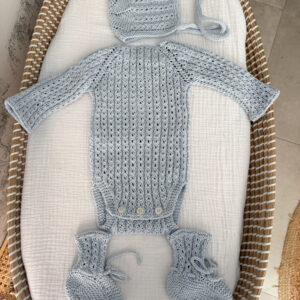 Conjunto macarena algodón celeste