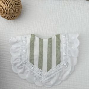 Babero pipo rayas verdes