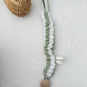 Chupetero rayas verdes