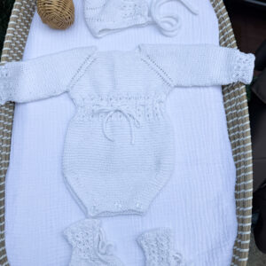 Conjunto Paula algodón blanco