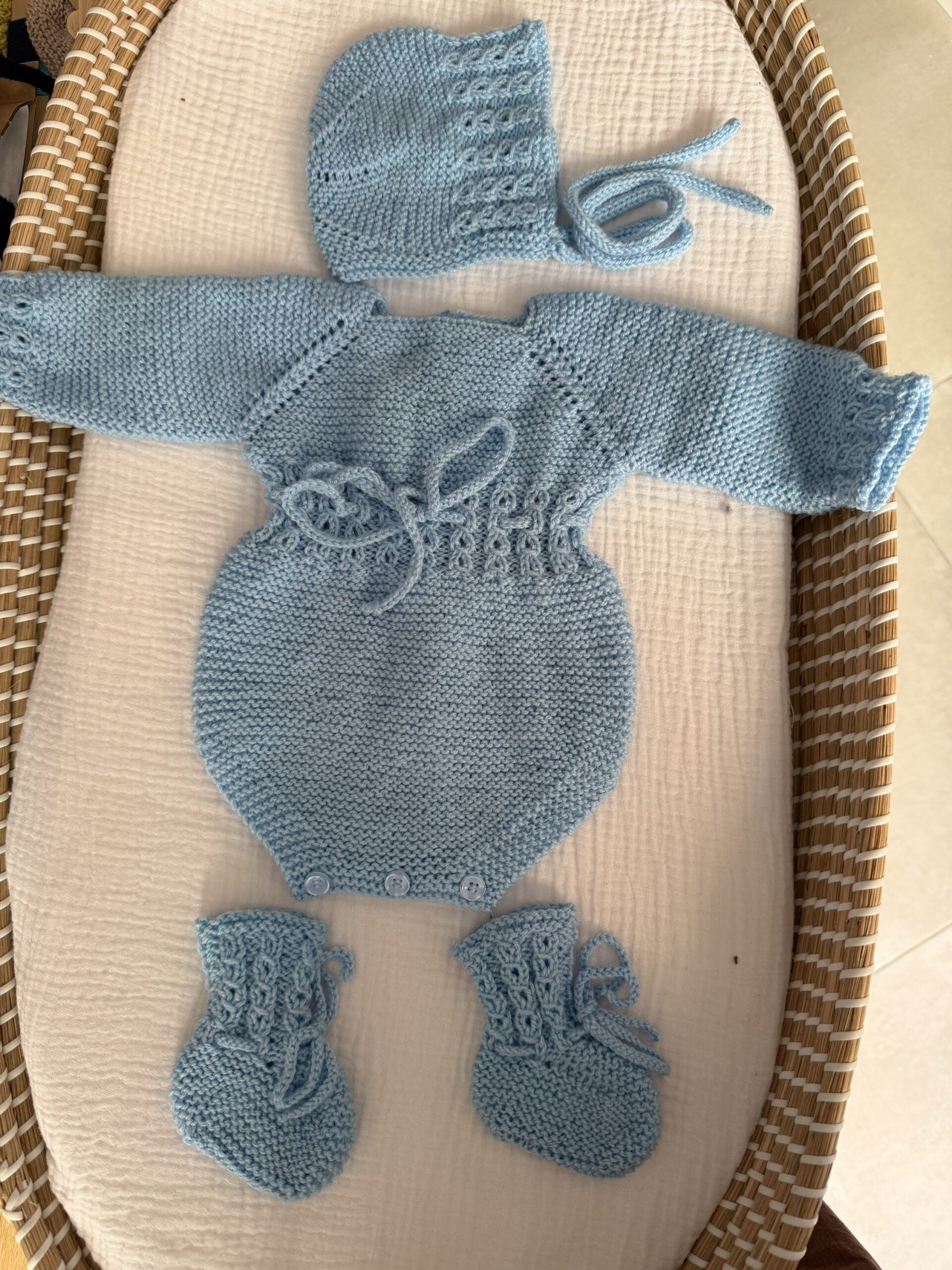 Conjunto Paula lana celeste