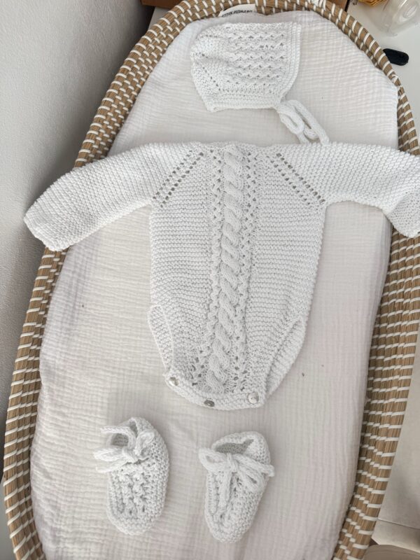 Conjunto Nina trenza blanco