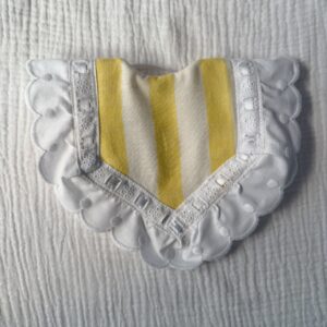 Babero pipo rayas amarillas