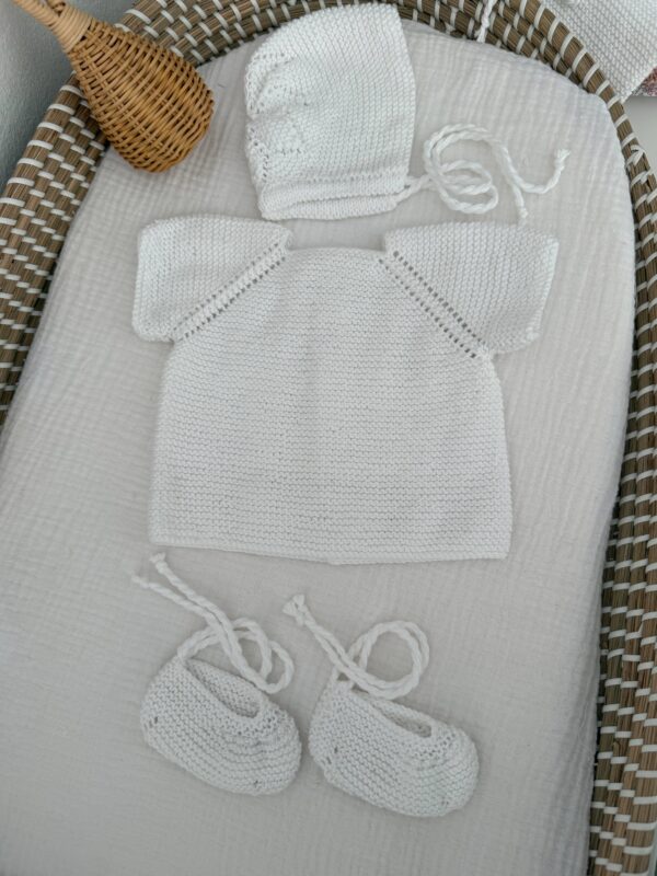 Conjunto blanco algodón