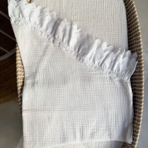 Arrullo de entretiempo bambula con bambula lazo blanco