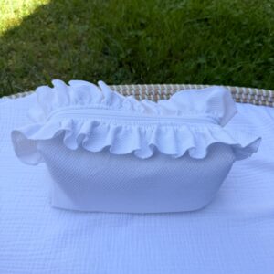 Neceser piqué blanco