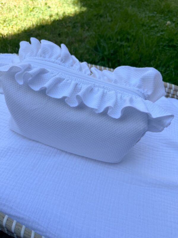 Neceser piqué blanco - Imagen 2