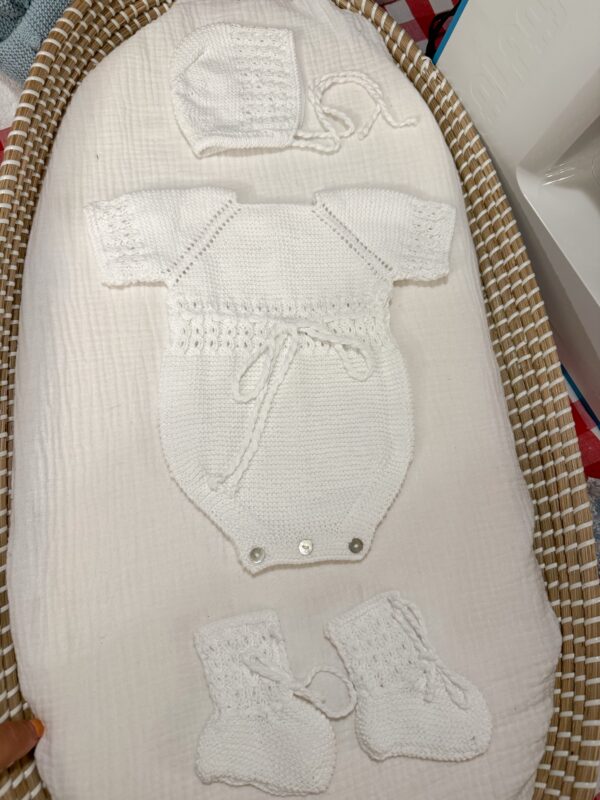Conjunto Paula algodón blanco