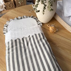 Saco universal para capazo rayas gris